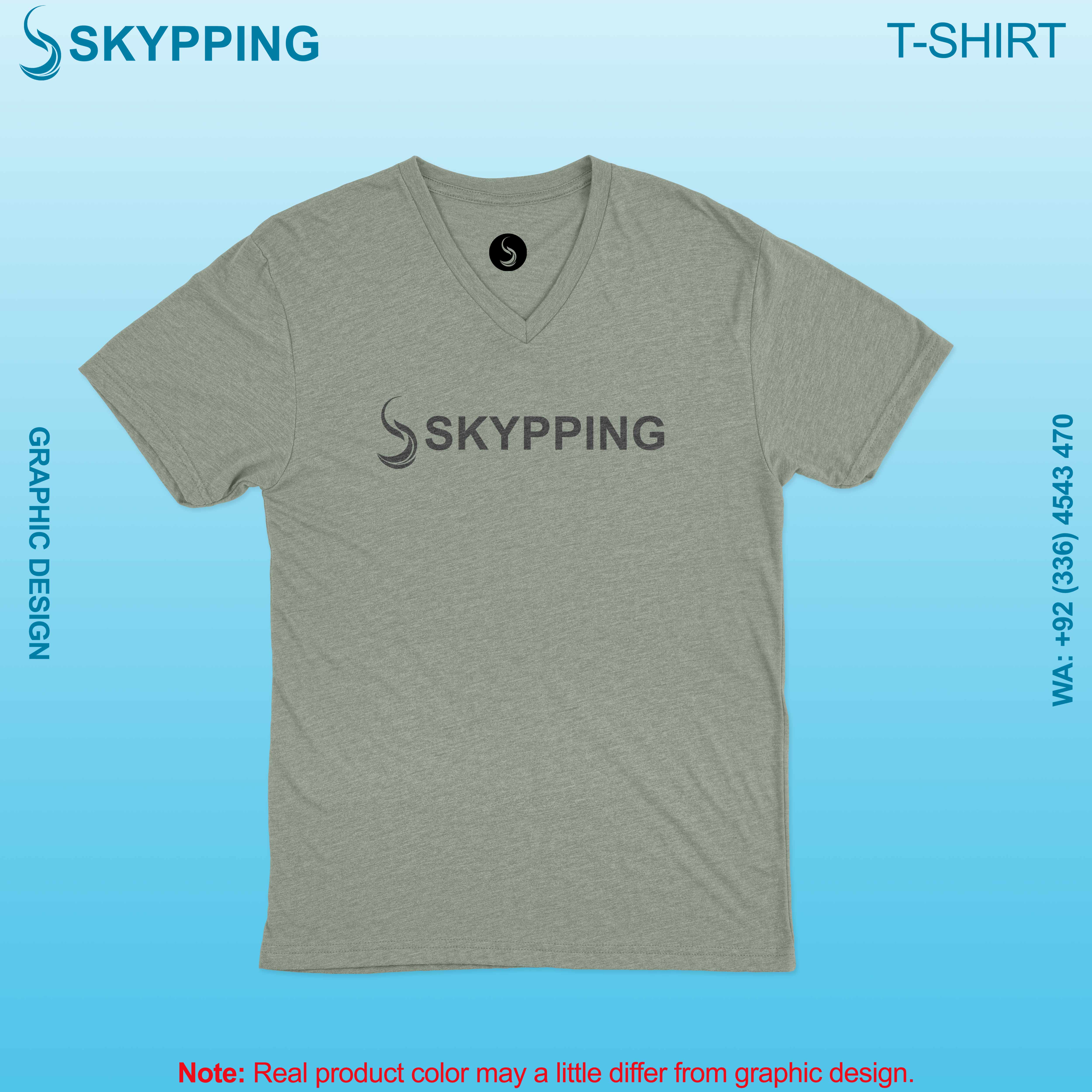 V-Neck Short set-in style sleeve t-shirt for men